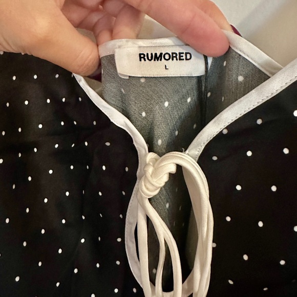 Rumored Black Maxi Dress with White Detailing - Picture 6 of 6